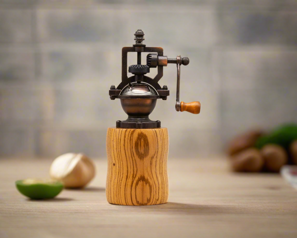 Pepper Mill Made From Zebrano