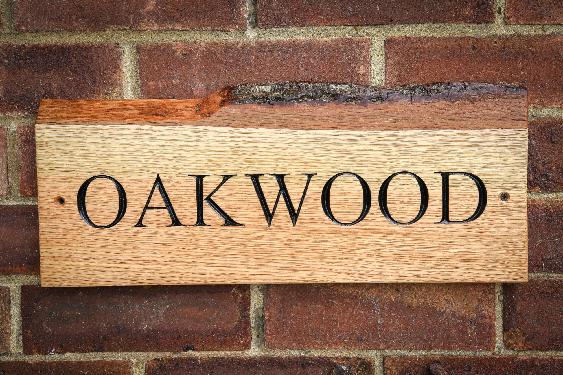 Custom Solid Oak House Sign - woodnlotsoflove