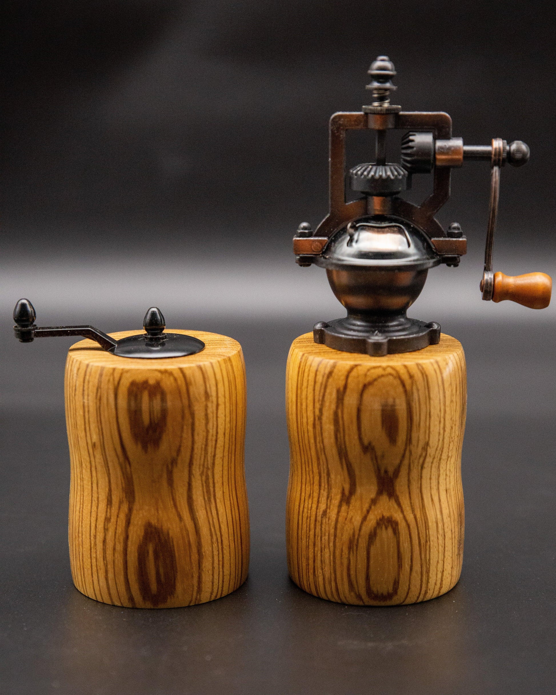 Salt And Pepper Mill Made From Zebrano - woodnlotsoflove