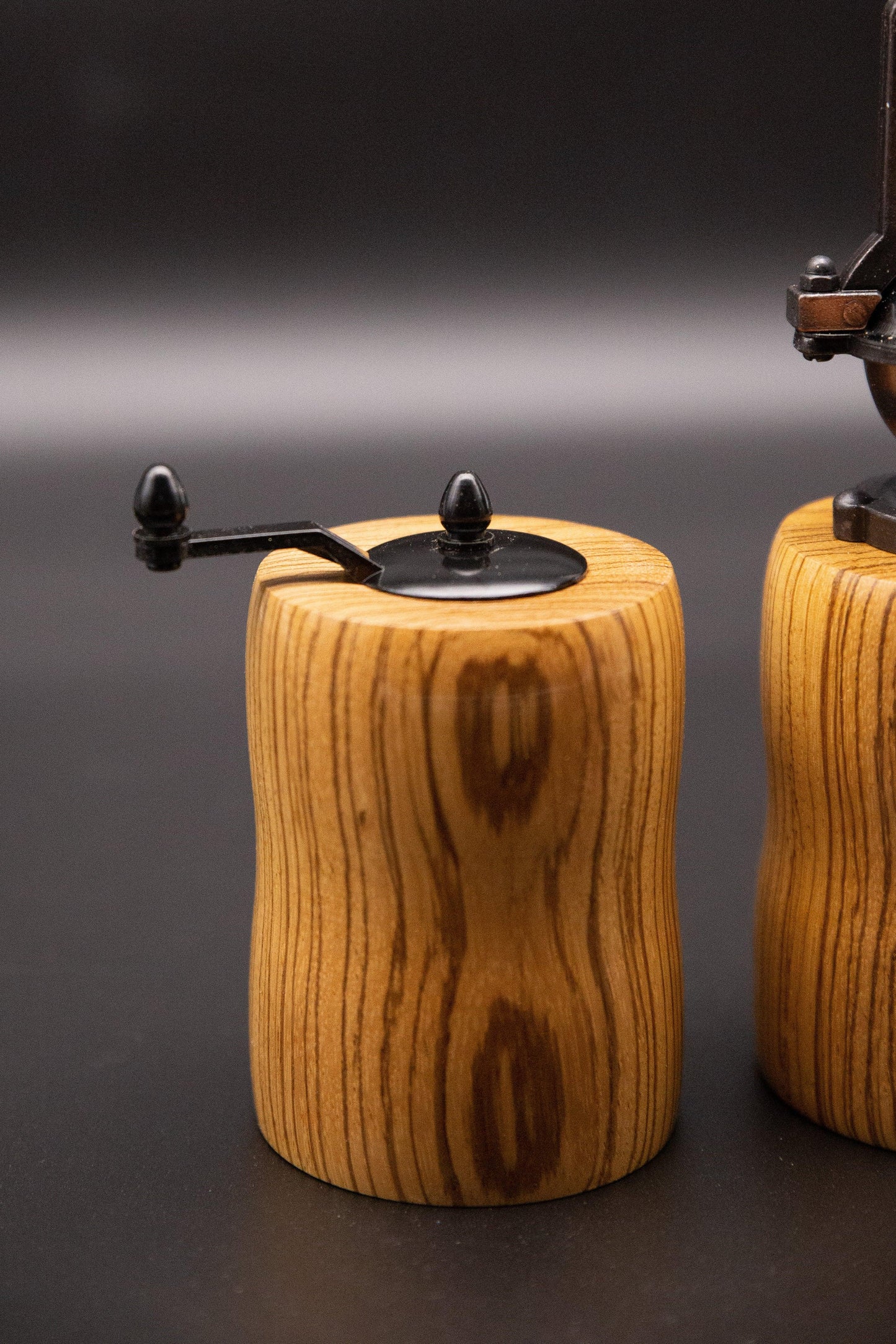 Salt And Pepper Mill Made From Zebrano - woodnlotsoflove