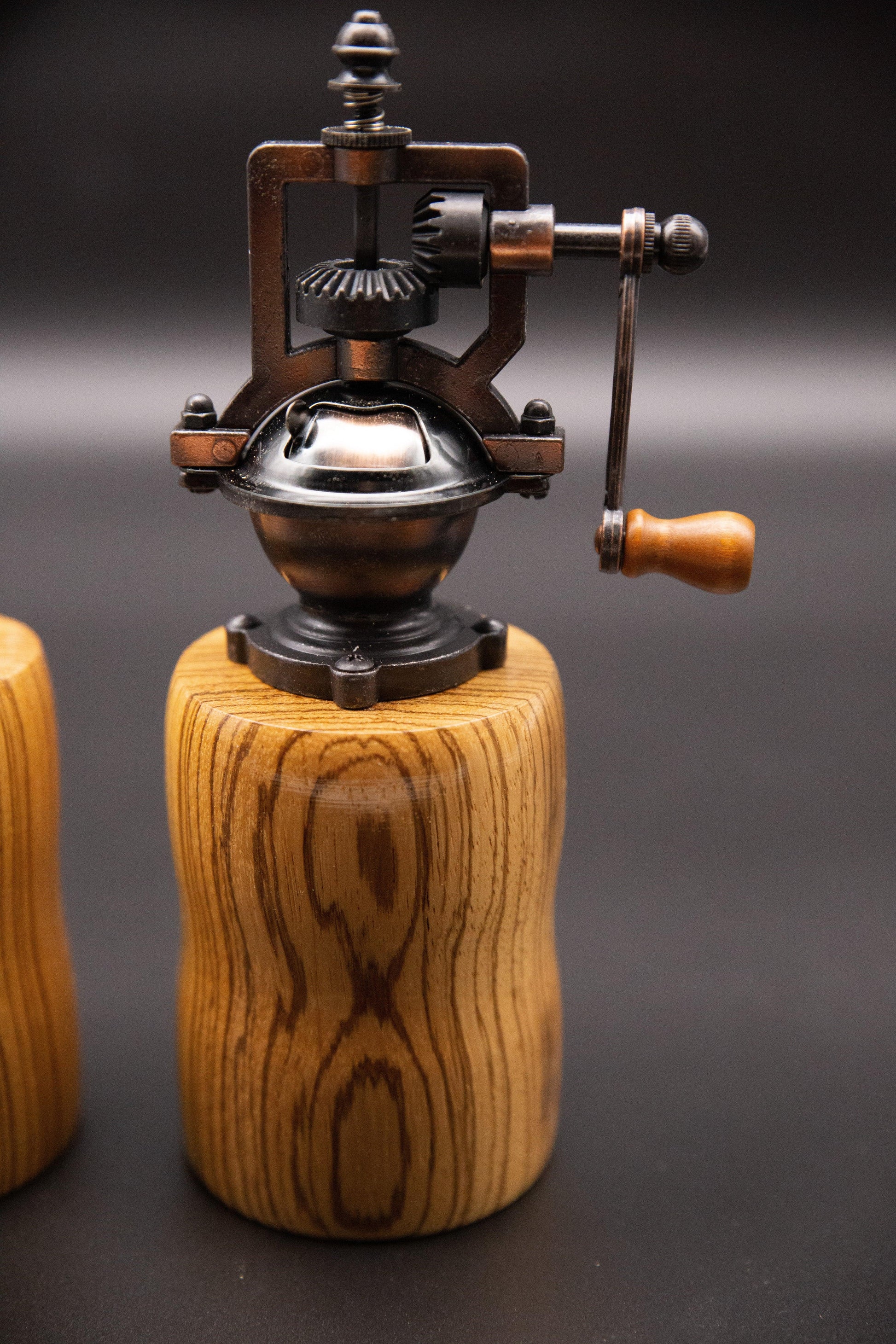 Salt And Pepper Mill Made From Zebrano - woodnlotsoflove