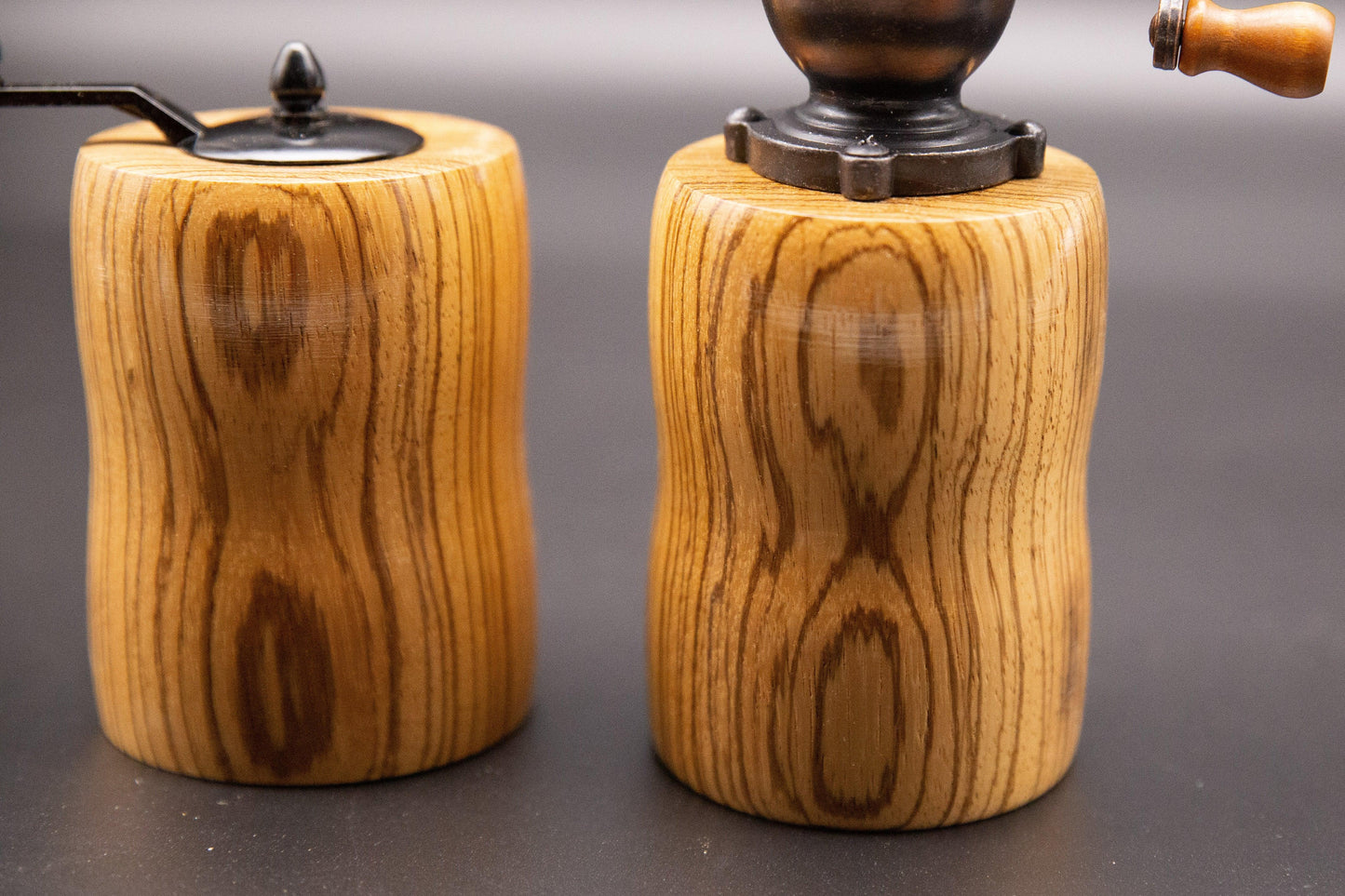 Salt And Pepper Mill Made From Zebrano - woodnlotsoflove