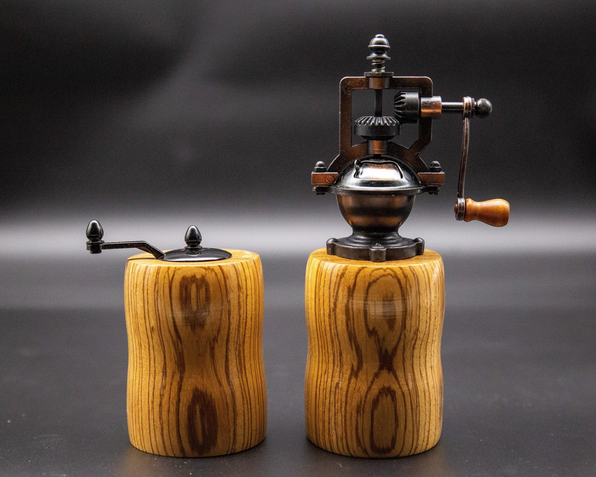 Salt And Pepper Mill Made From Zebrano - woodnlotsoflove