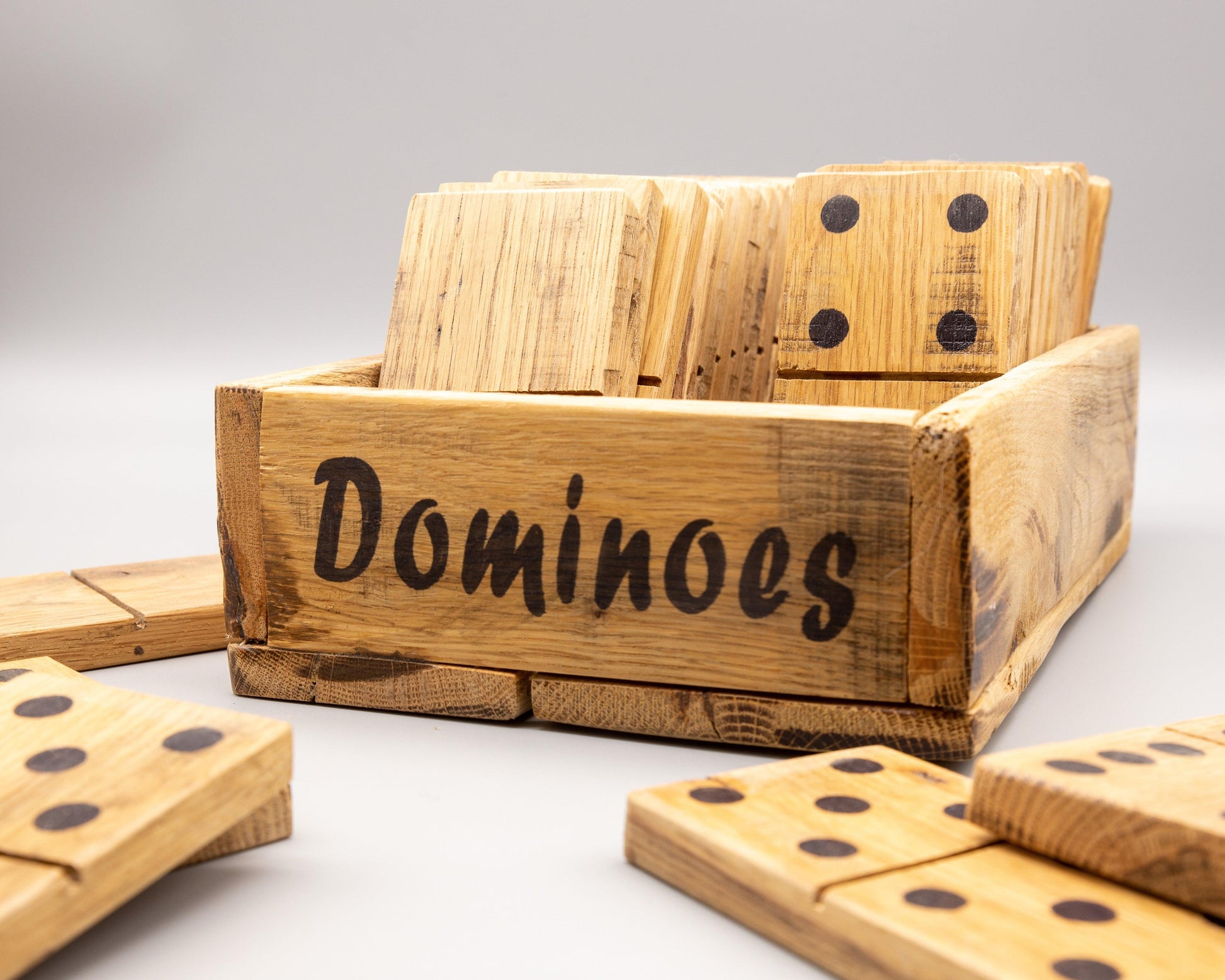 Large Wooden Dominoes - Double 6 Set - woodnlotsoflove