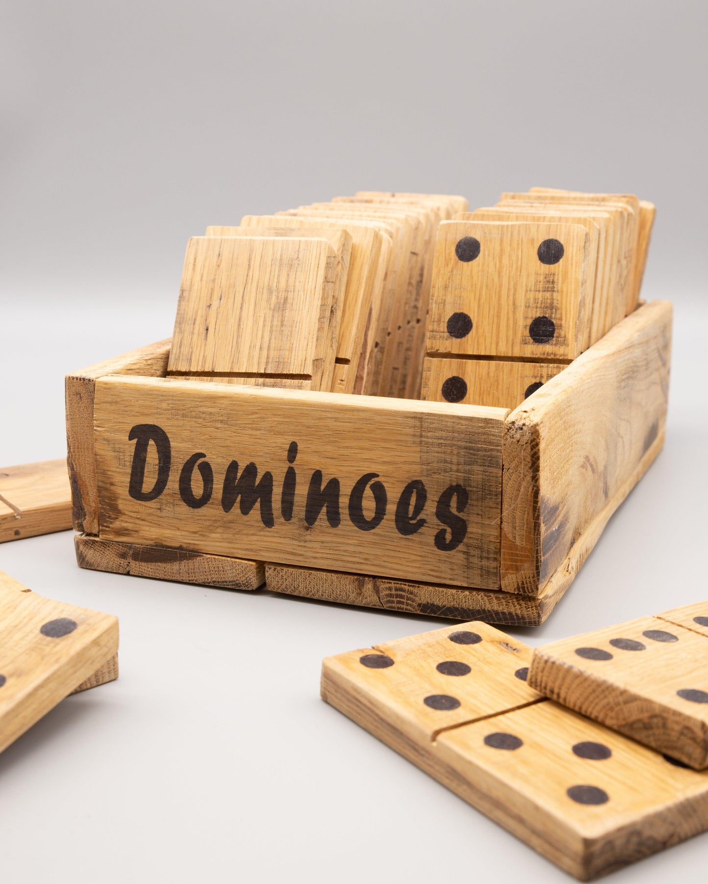 Large Wooden Dominoes - Double 6 Set - woodnlotsoflove