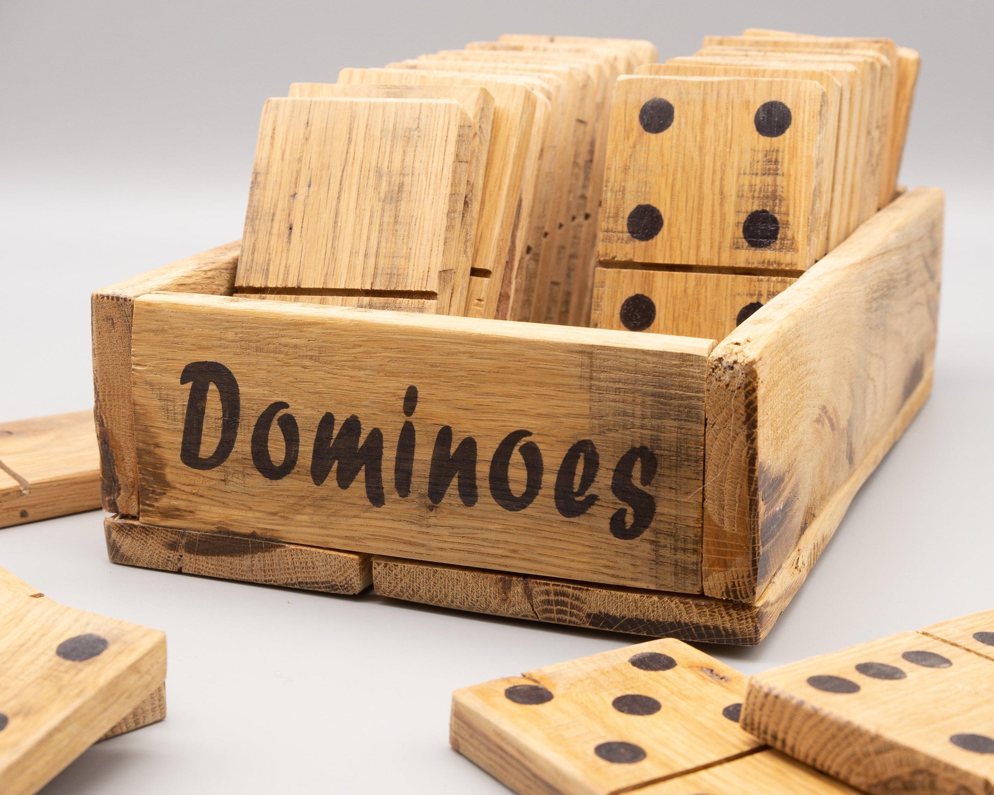 Large Wooden Dominoes - Double 6 Set - woodnlotsoflove