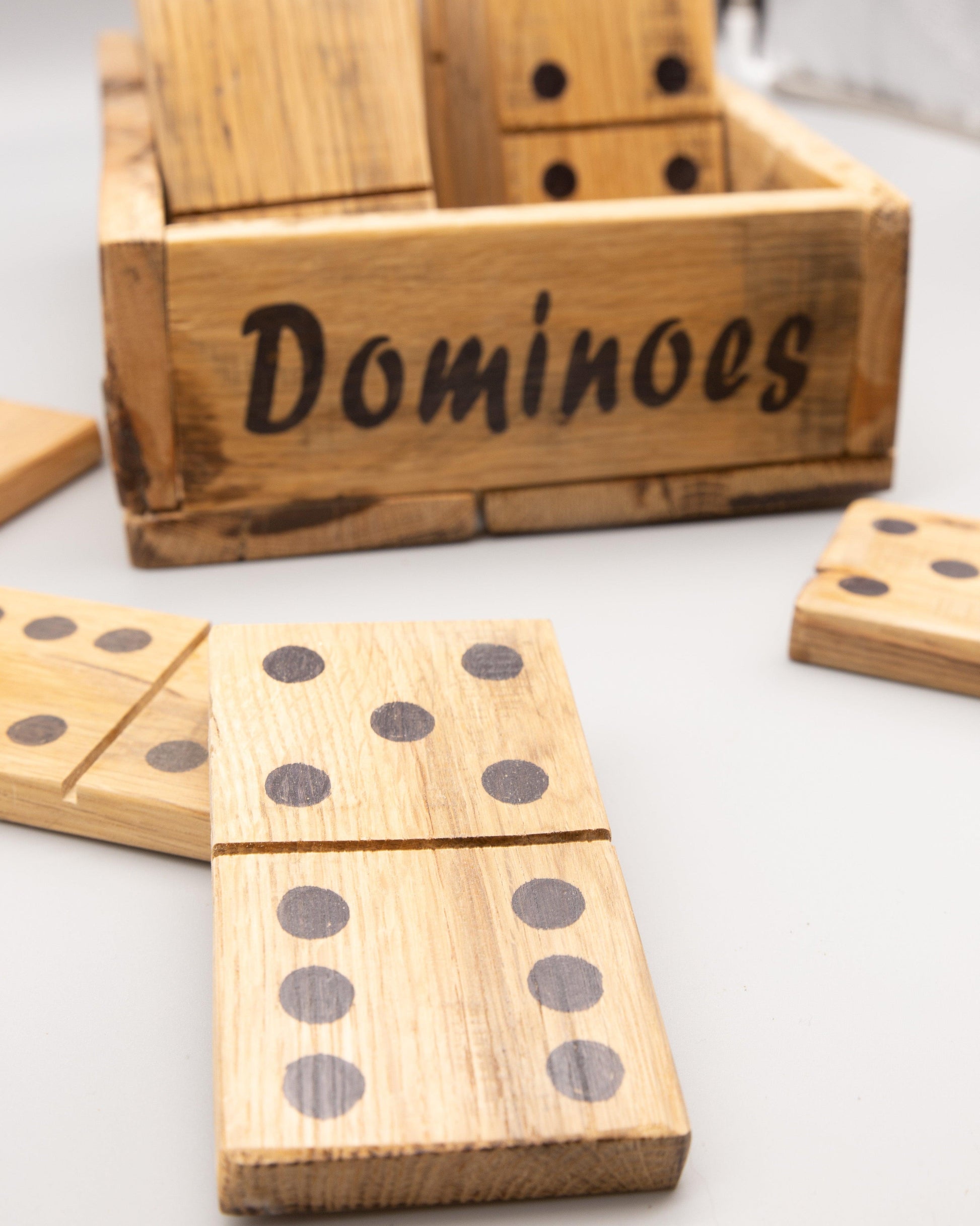 Large Wooden Dominoes - Double 6 Set - woodnlotsoflove