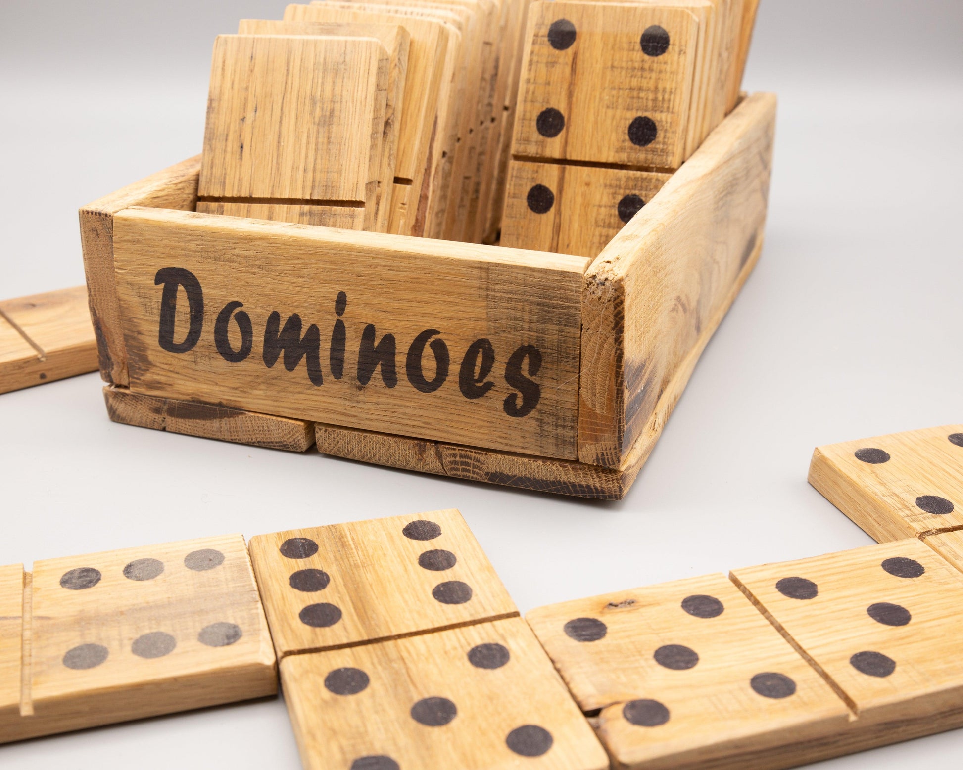 Large Wooden Dominoes - Double 6 Set - woodnlotsoflove