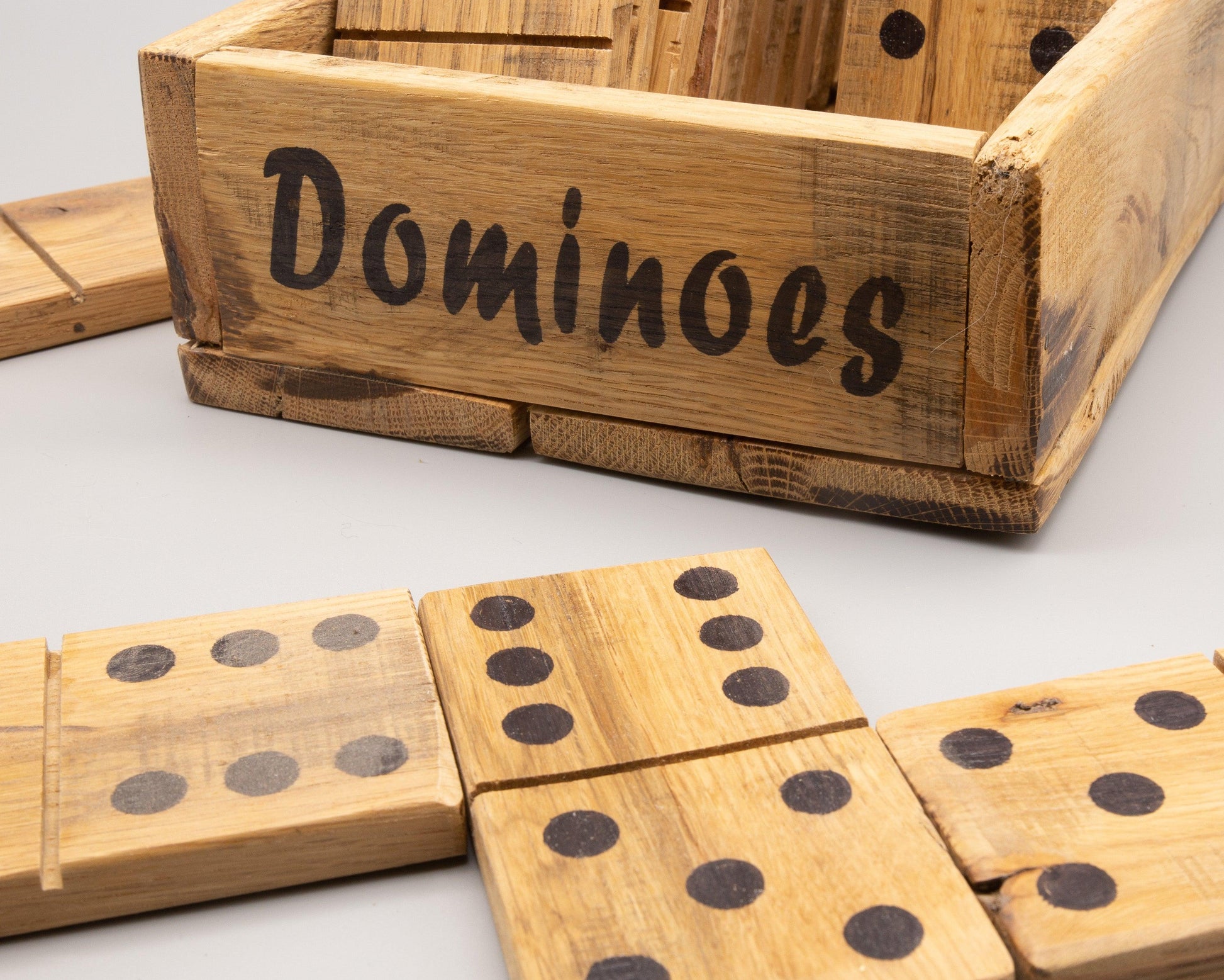 Large Wooden Dominoes - Double 6 Set - woodnlotsoflove