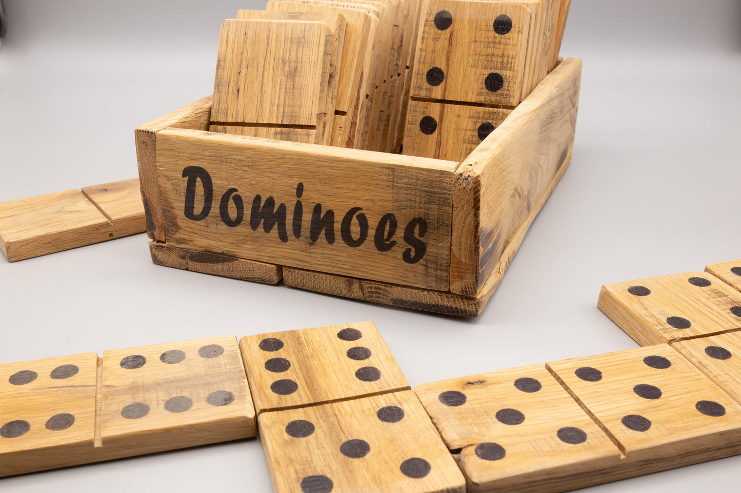 Large Wooden Dominoes - Double 6 Set - woodnlotsoflove