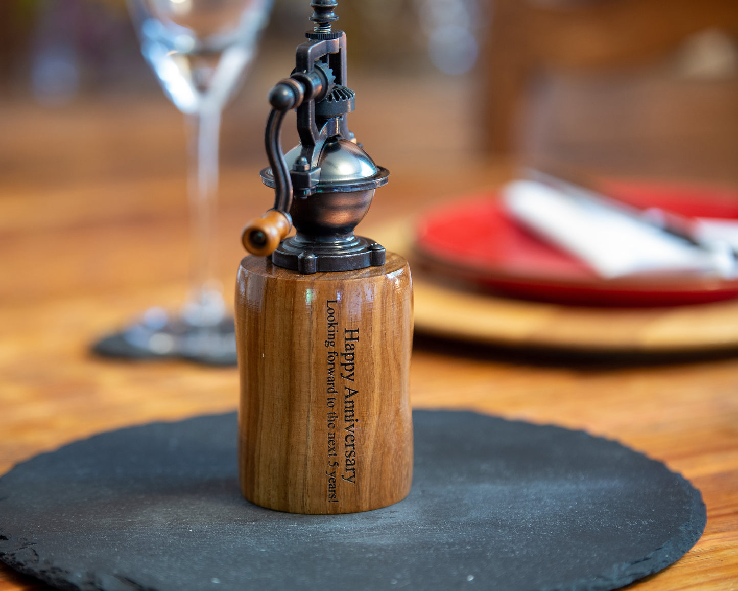 Pepper Mill Made From Zebrano