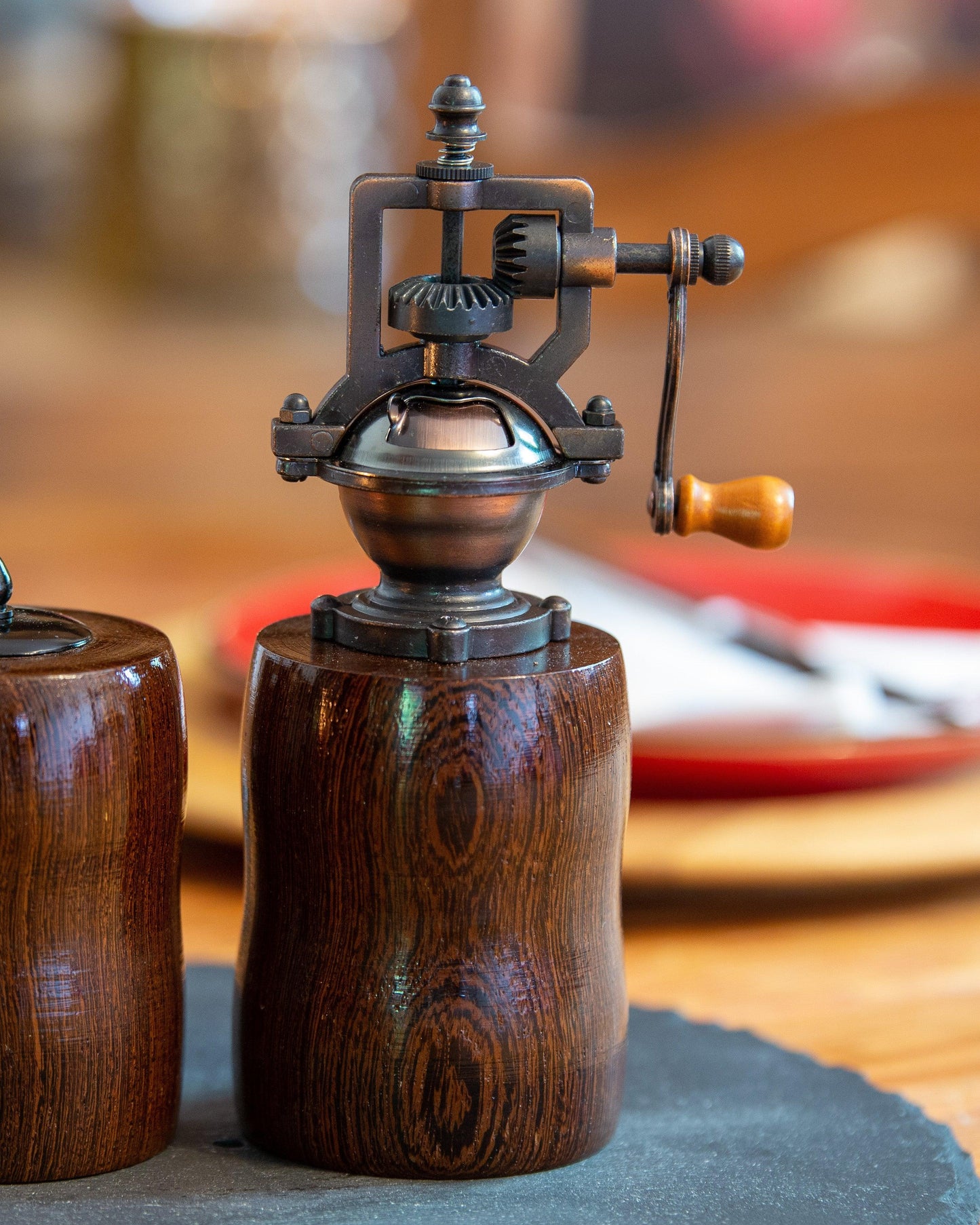 Salt And Pepper Mill Made From Panga Panga - woodnlotsoflove