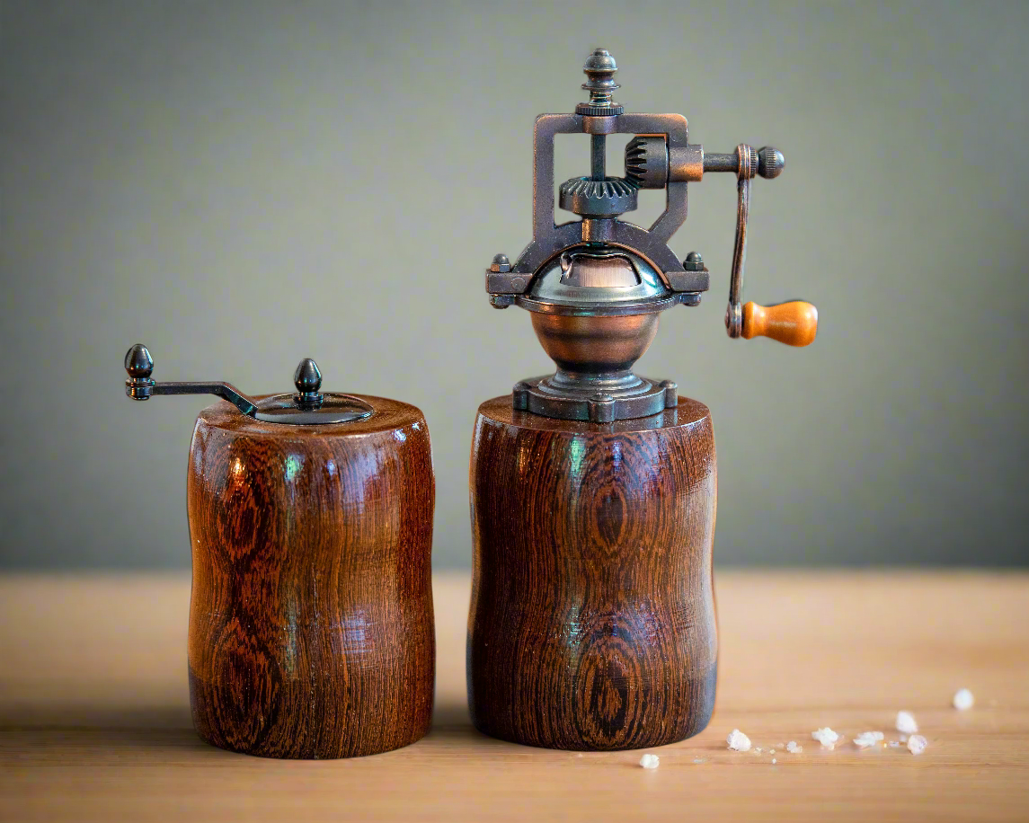 Salt And Pepper Mill Made From Panga Panga