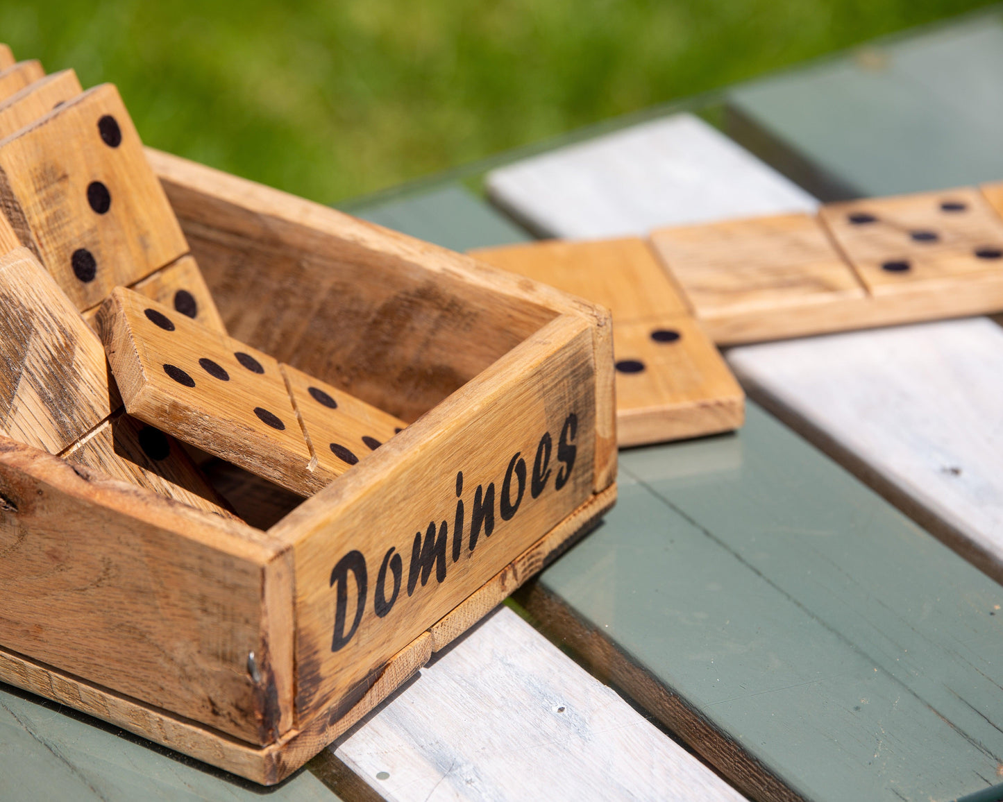 Large Wooden Dominoes - Double 6 Set - woodnlotsoflove