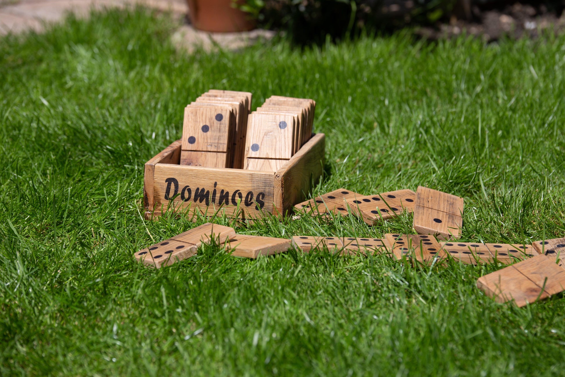 Large Wooden Dominoes - Double 6 Set - woodnlotsoflove