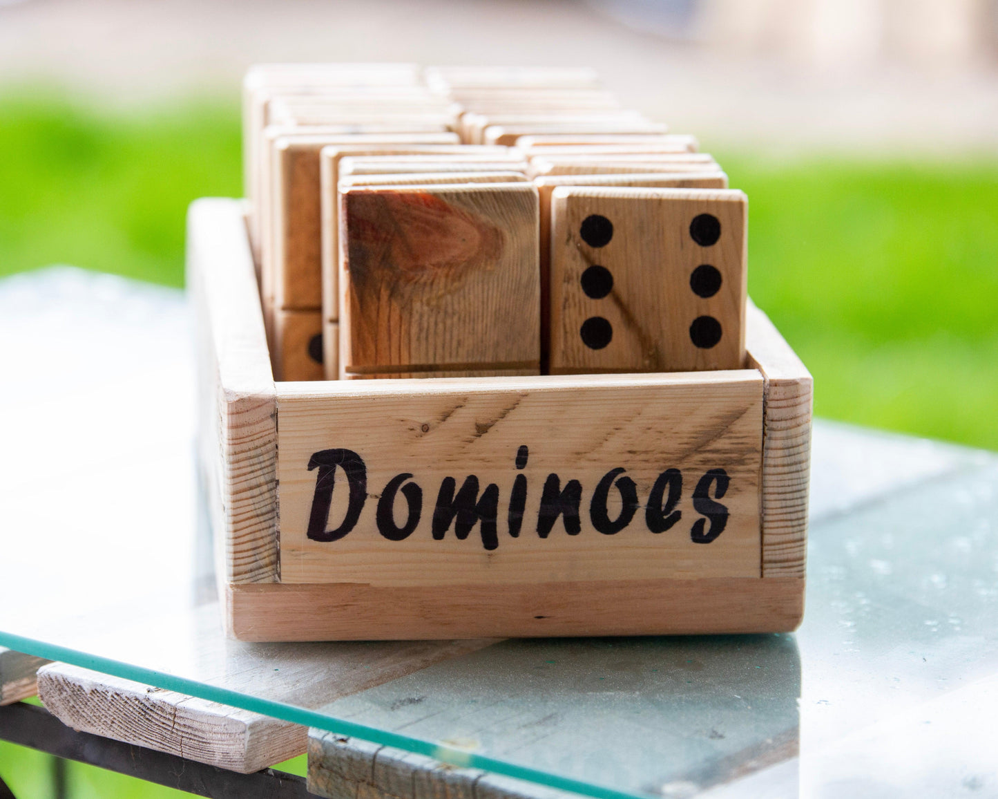 Large Wooden Dominoes - Double 6 Set - woodnlotsoflove