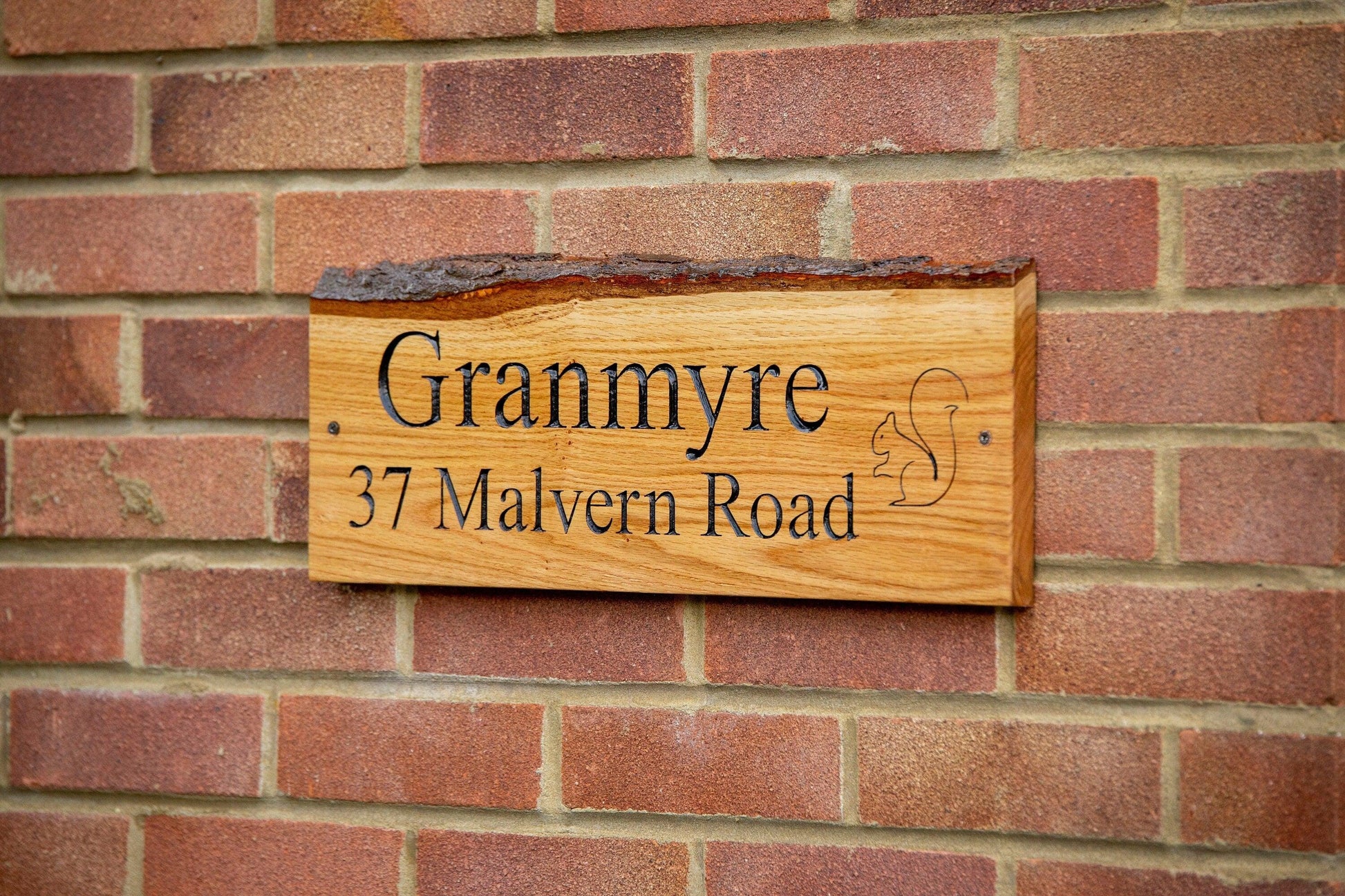 Handmade Oak Address Sign - woodnlotsoflove