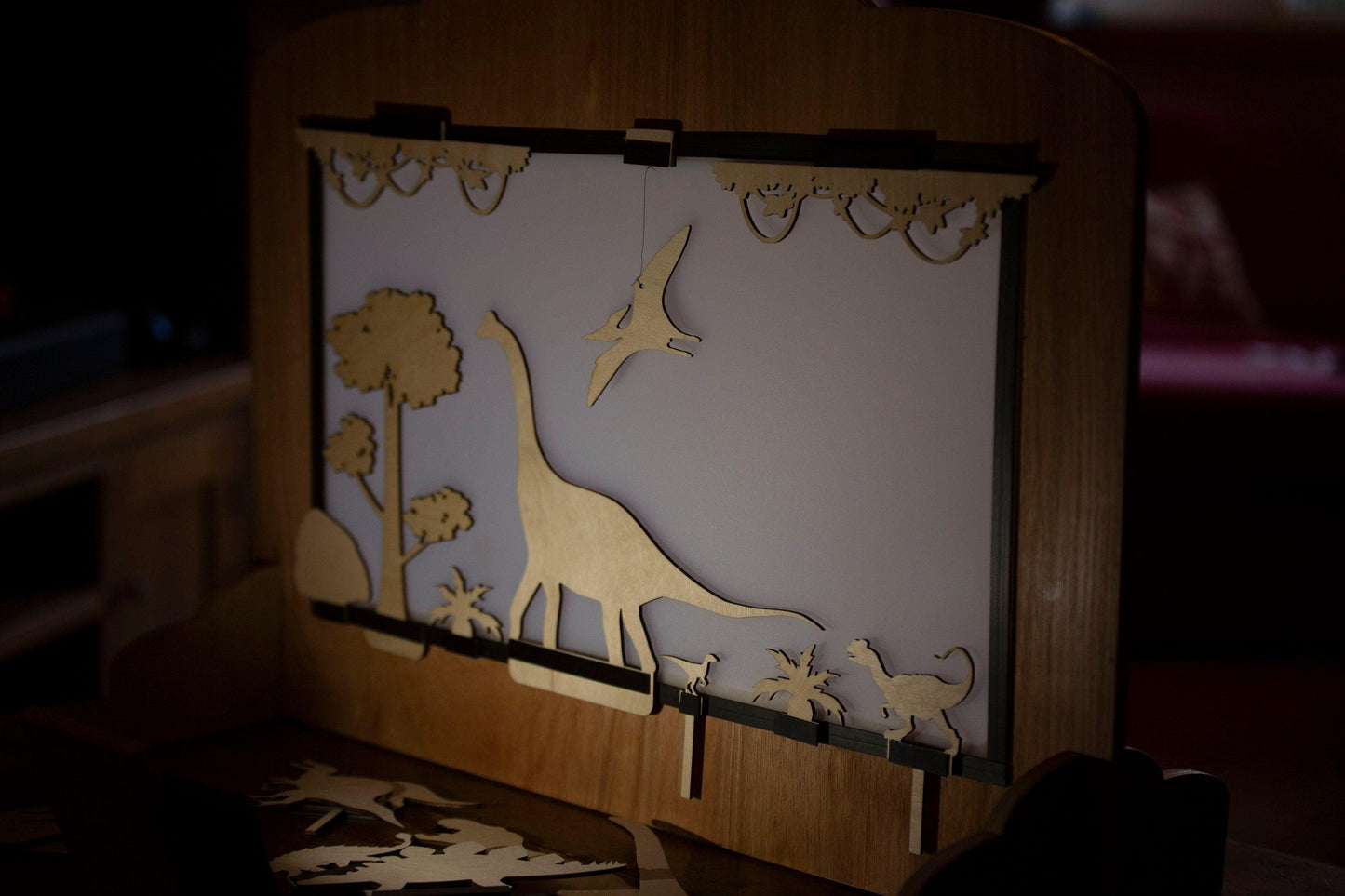 Shadow Puppet Theatre - With Three Puppet Sets - woodnlotsoflove