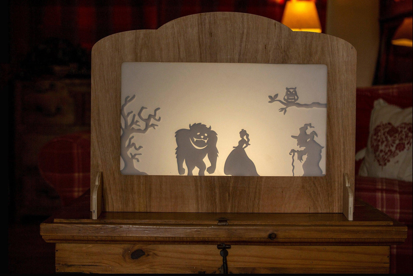 Shadow Puppet Theatre - With Two Puppet Sets - woodnlotsoflove