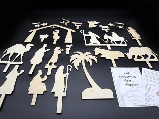 Nativity Story Shadow Puppets - woodnlotsoflove