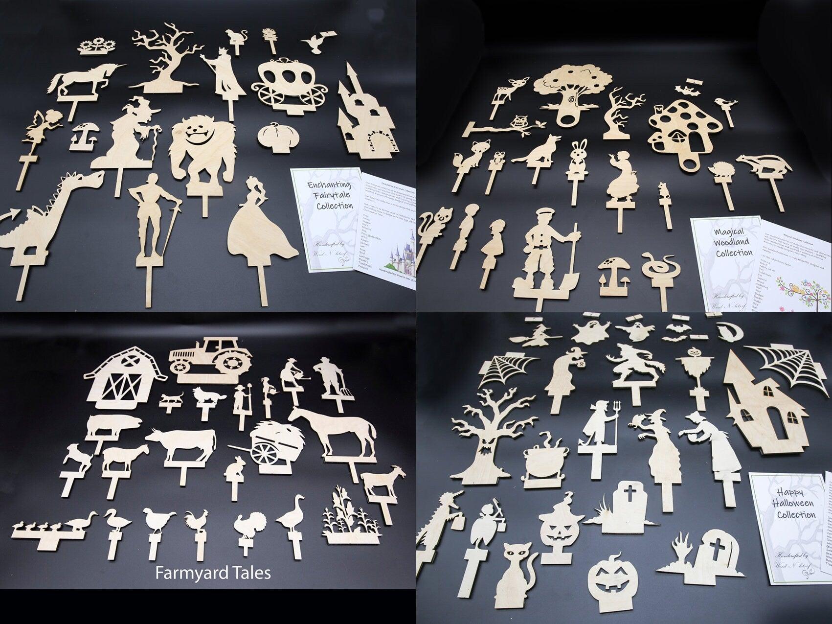 Happy Halloween Shadow Puppet Set - woodnlotsoflove