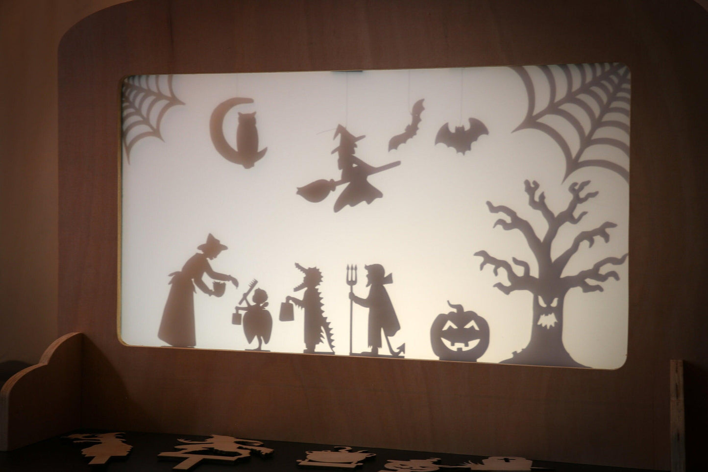 Happy Halloween Shadow Puppet Set - woodnlotsoflove