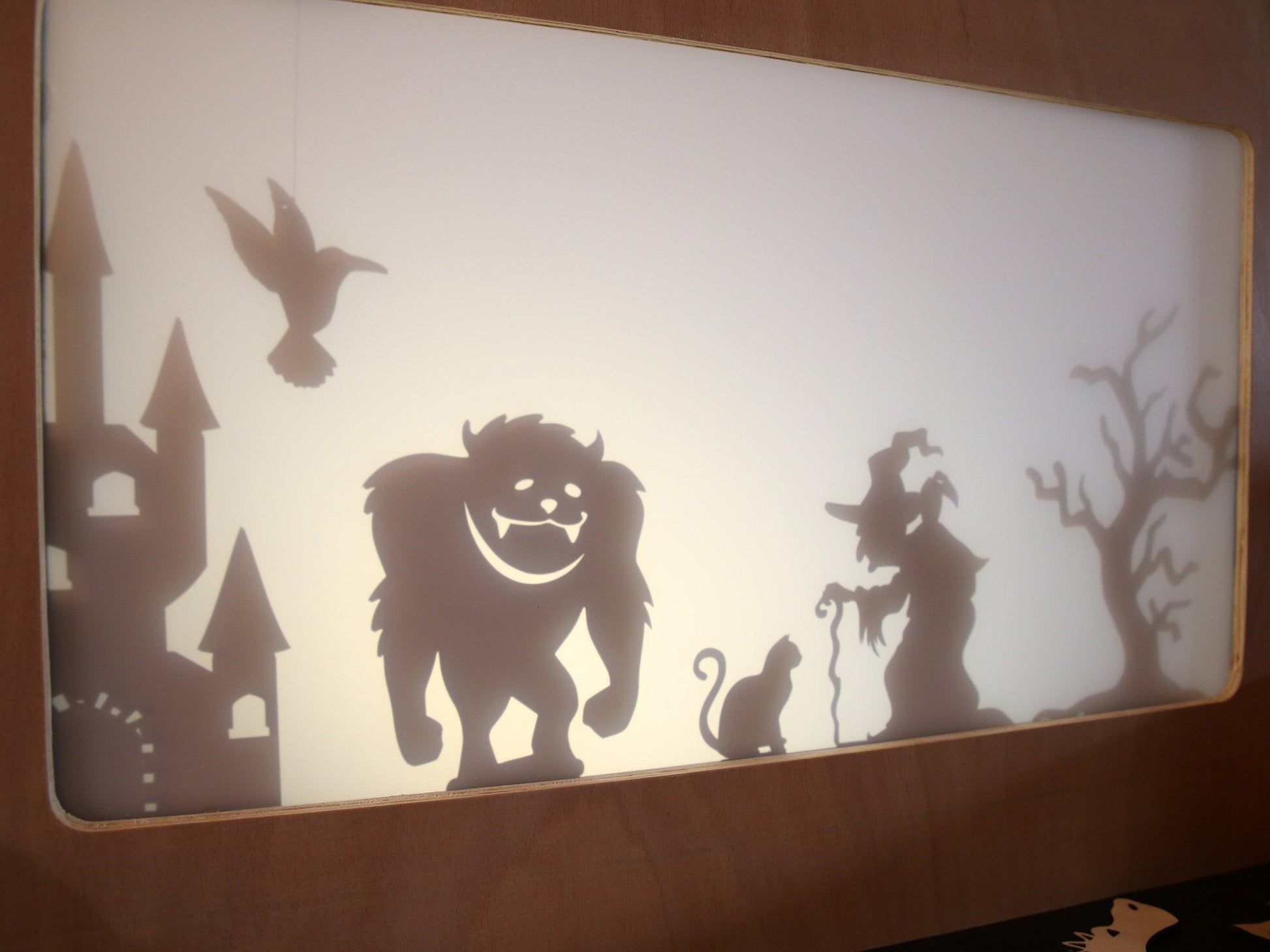 Shadow Puppet Theatre - With Two Puppet Sets - woodnlotsoflove