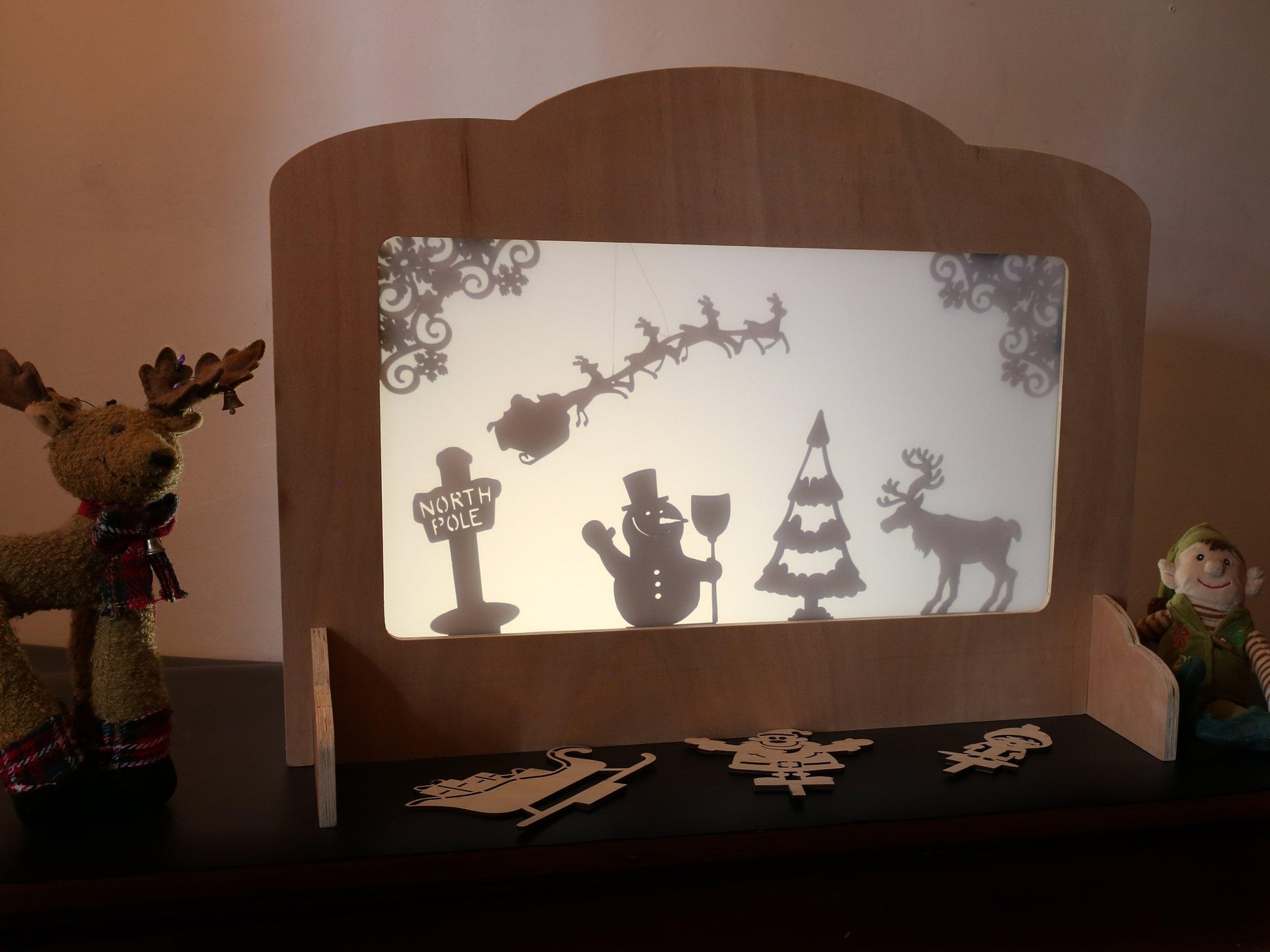 Christmas Wonderland Shadow Puppets - woodnlotsoflove