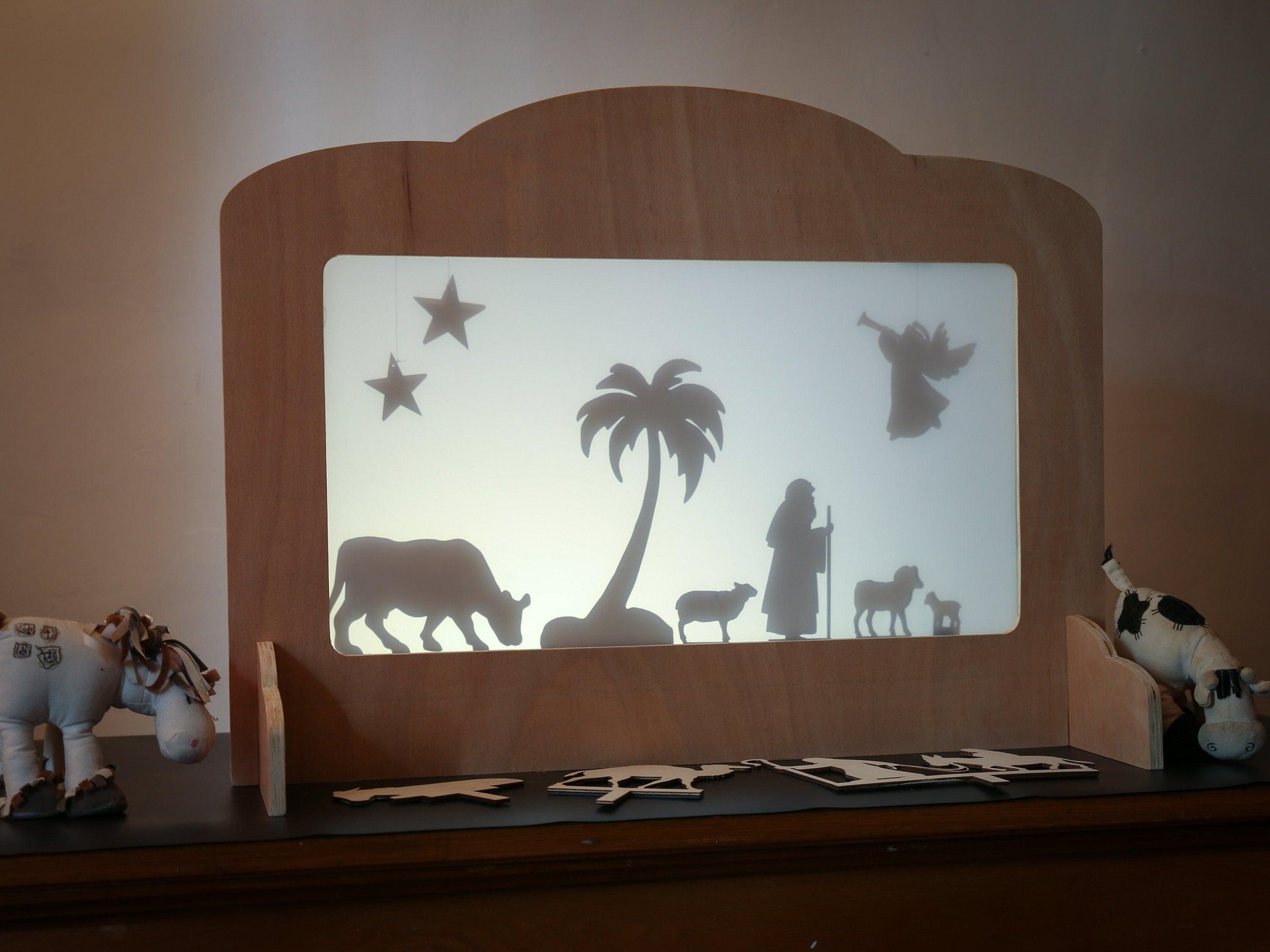 Nativity Story Shadow Puppets - woodnlotsoflove