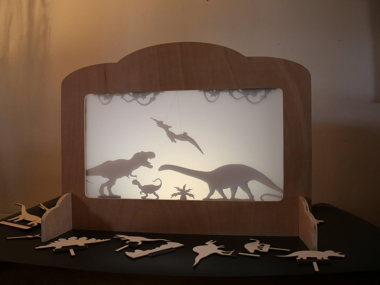 Shadow Puppet Theatre - With Three Puppet Sets - woodnlotsoflove