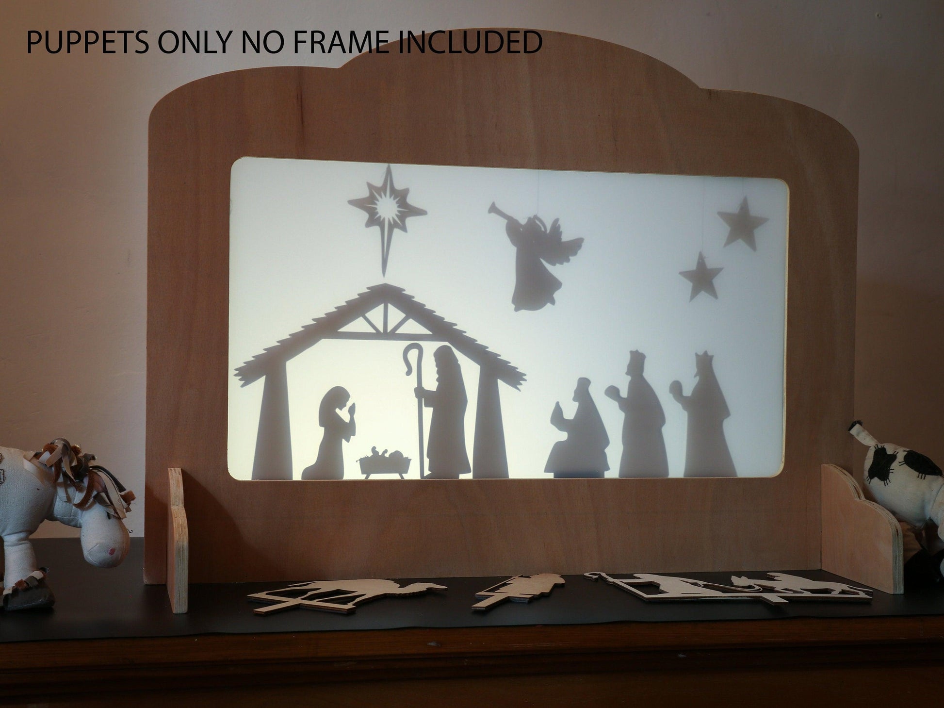 Nativity Story Shadow Puppets - woodnlotsoflove