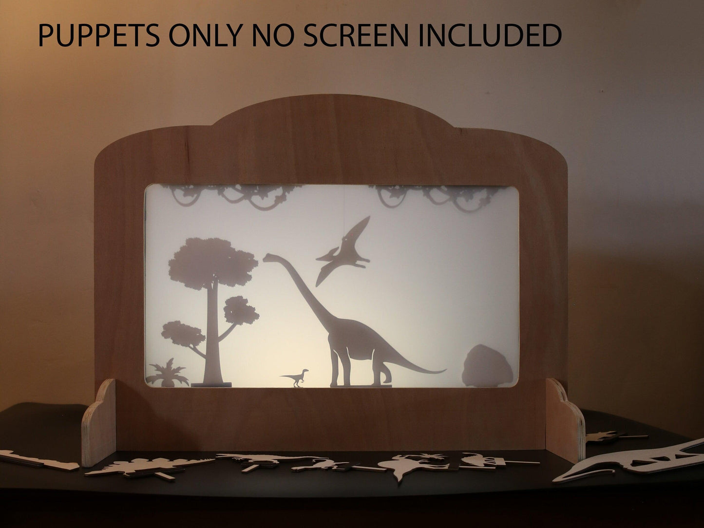 Shadow Puppet Theatre - With One Puppet Set - woodnlotsoflove