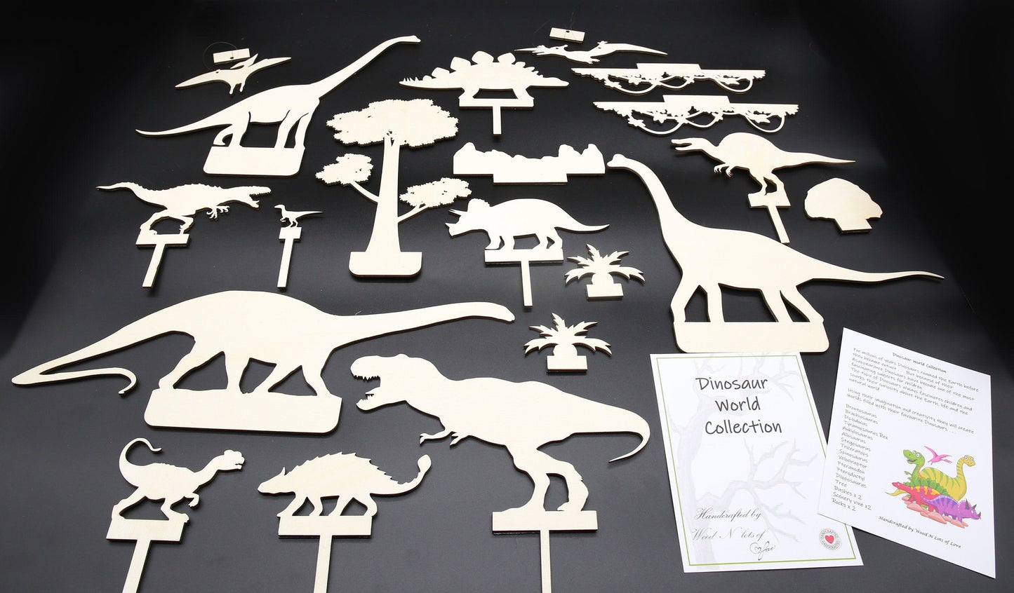 Dinosaur World Shadow Puppets - woodnlotsoflove