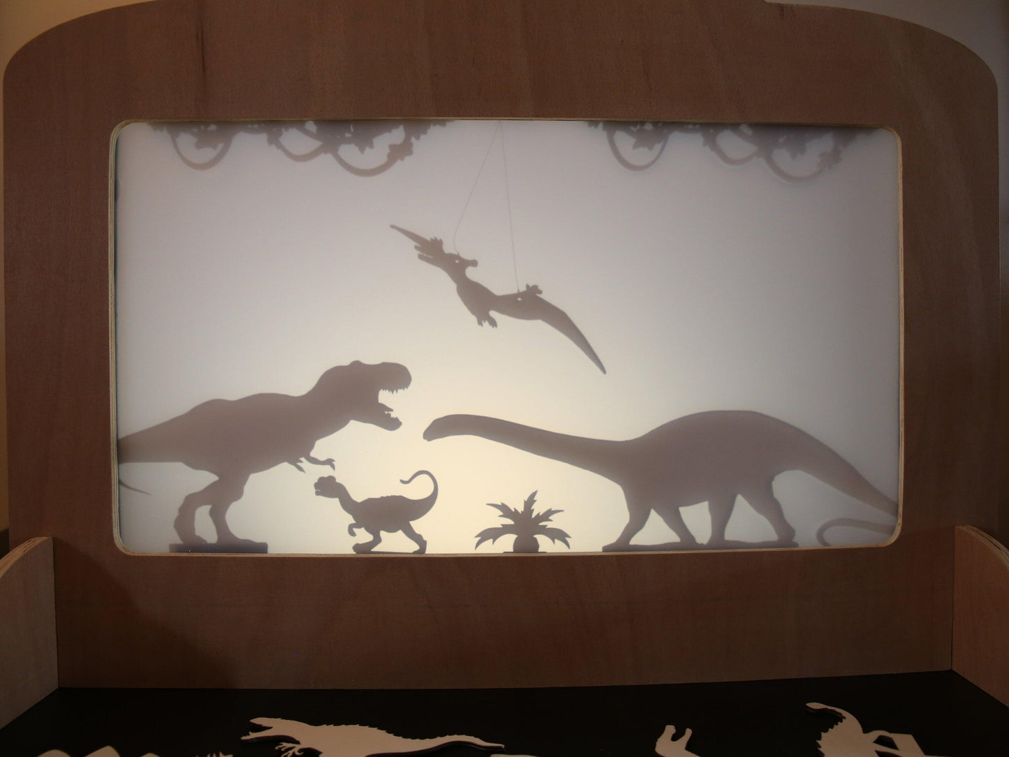 Dinosaur World Shadow Puppets - woodnlotsoflove