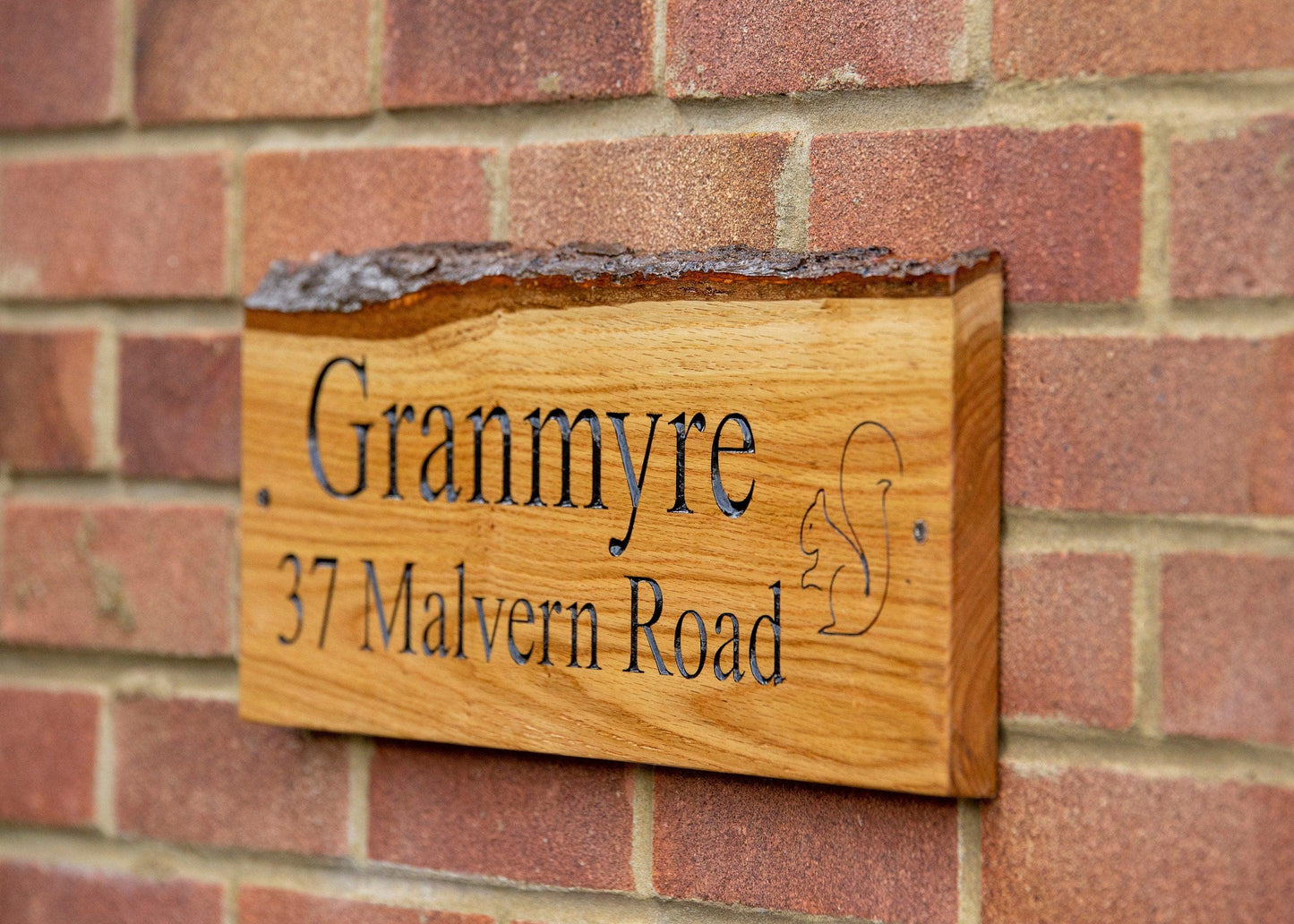 Handmade Oak Address Sign - woodnlotsoflove