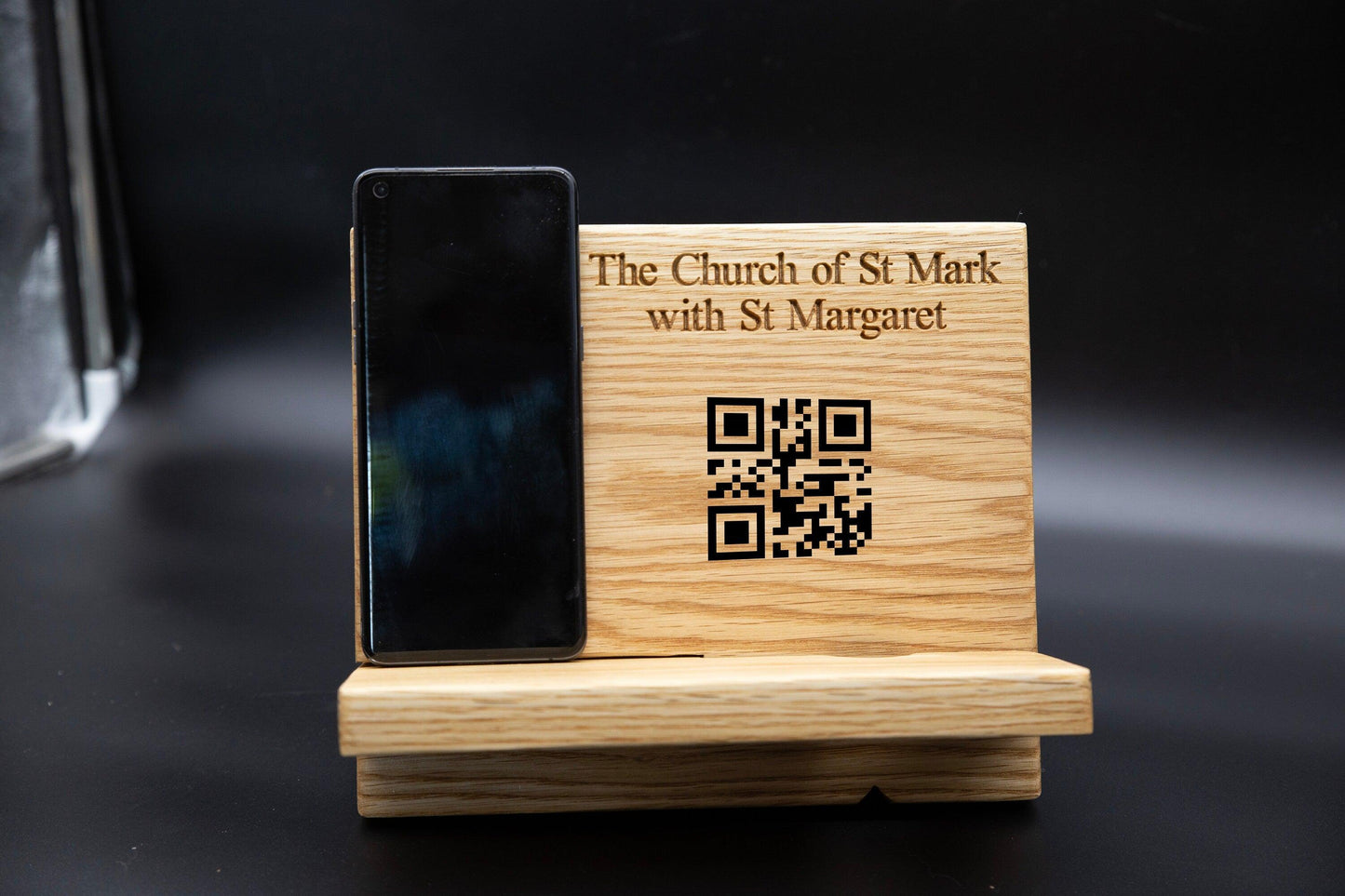 Oak Card Reader Stand - Business POS Reader - woodnlotsoflove