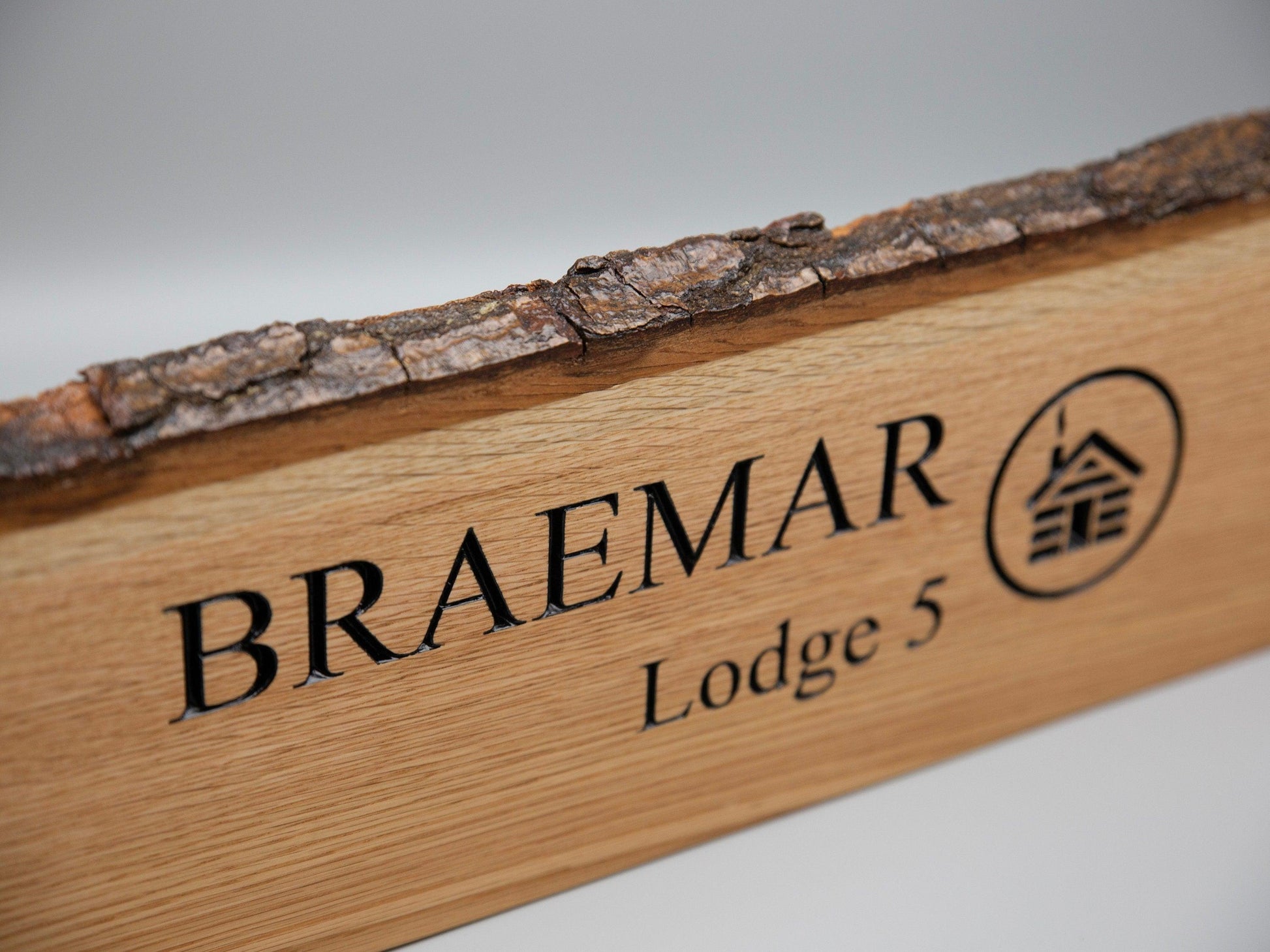 Handmade Oak Address Sign - woodnlotsoflove