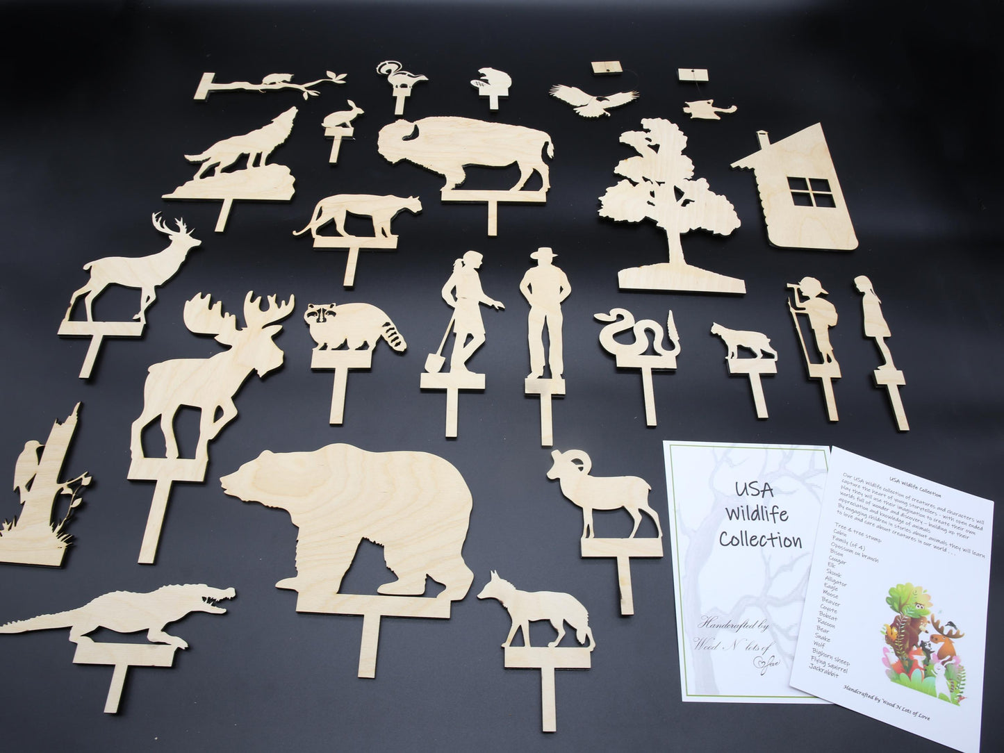 USA Wildlife Shadow Puppets - woodnlotsoflove