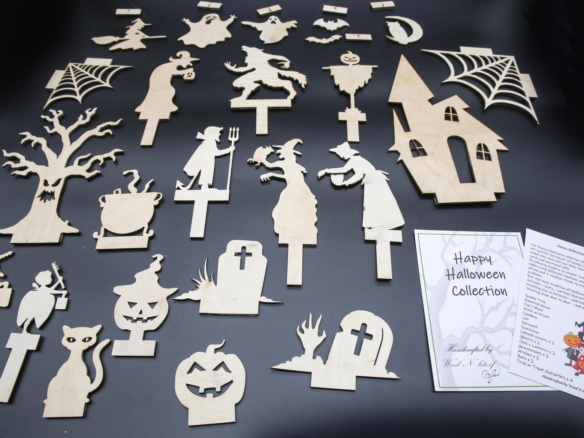 Happy Halloween Shadow Puppet Set - woodnlotsoflove