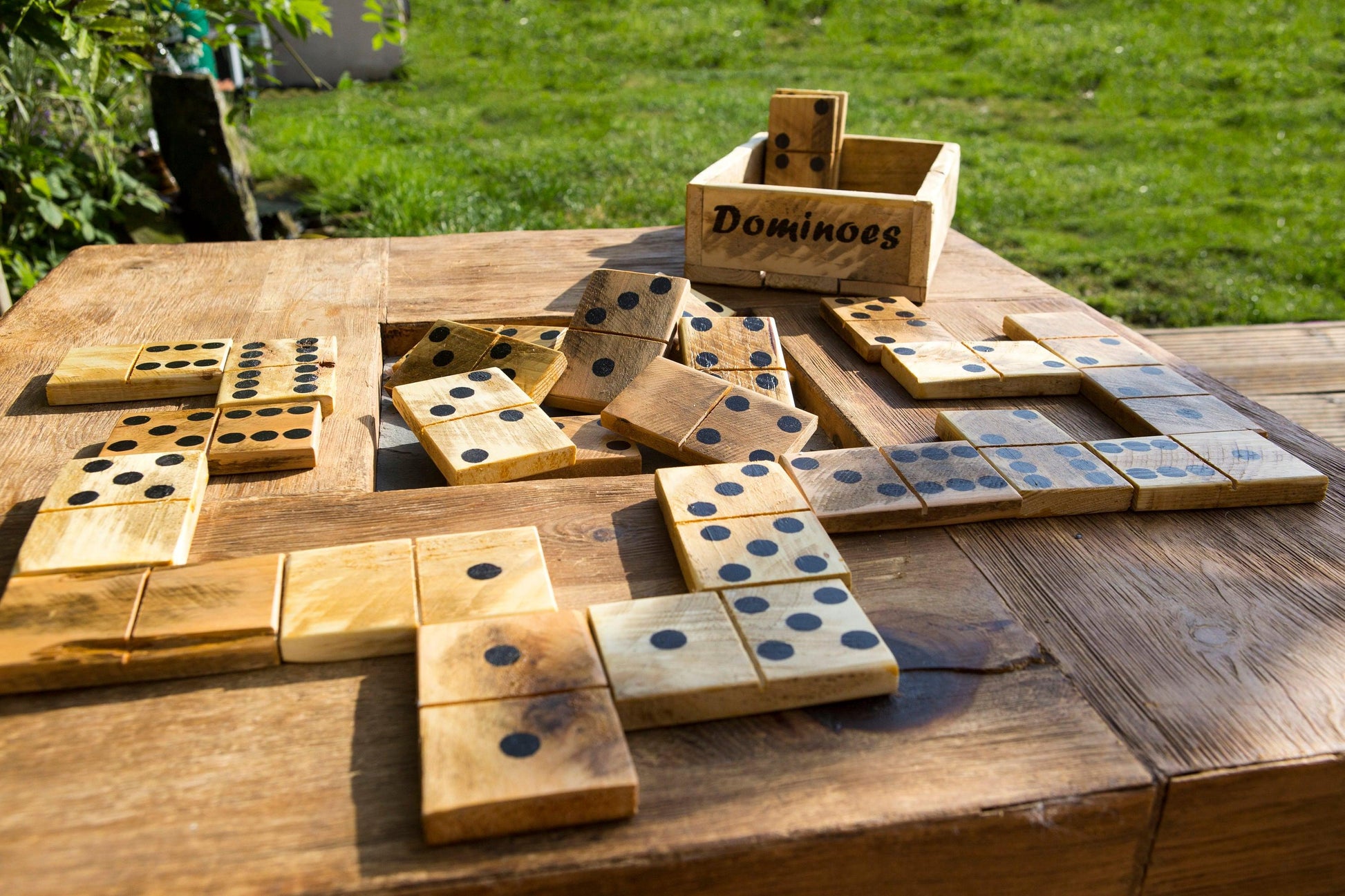 Large Wooden Dominoes - Double 6 Set - woodnlotsoflove