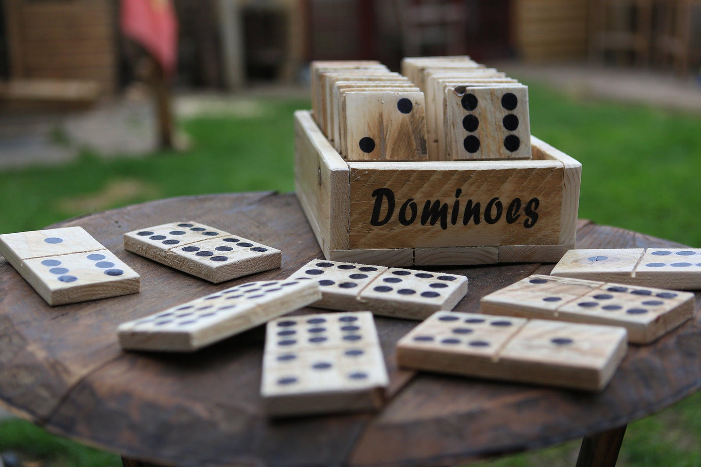 Wooden Dominoes - Double Nines Set - woodnlotsoflove