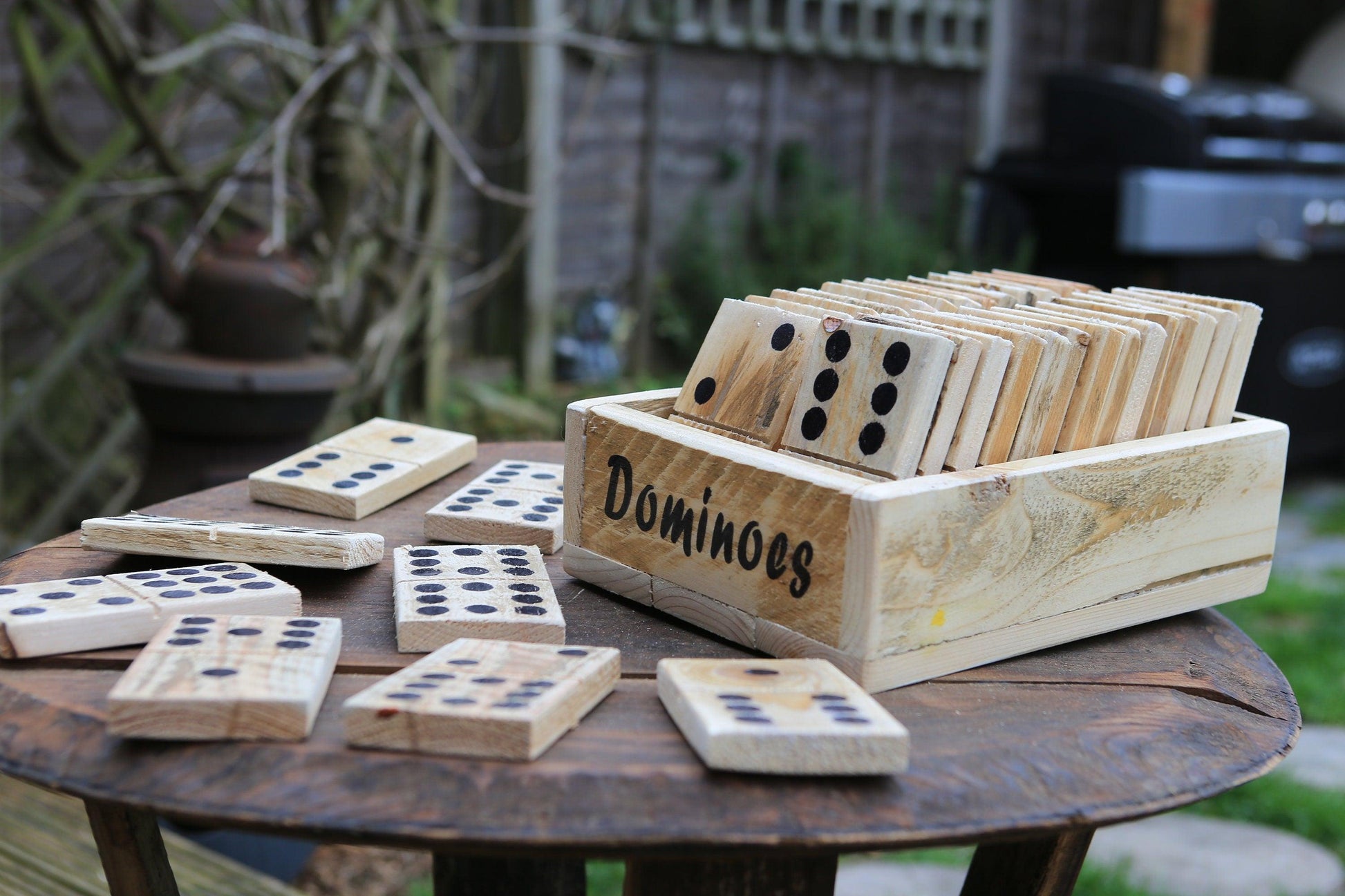 Wooden Dominoes - Double Nines Set - woodnlotsoflove