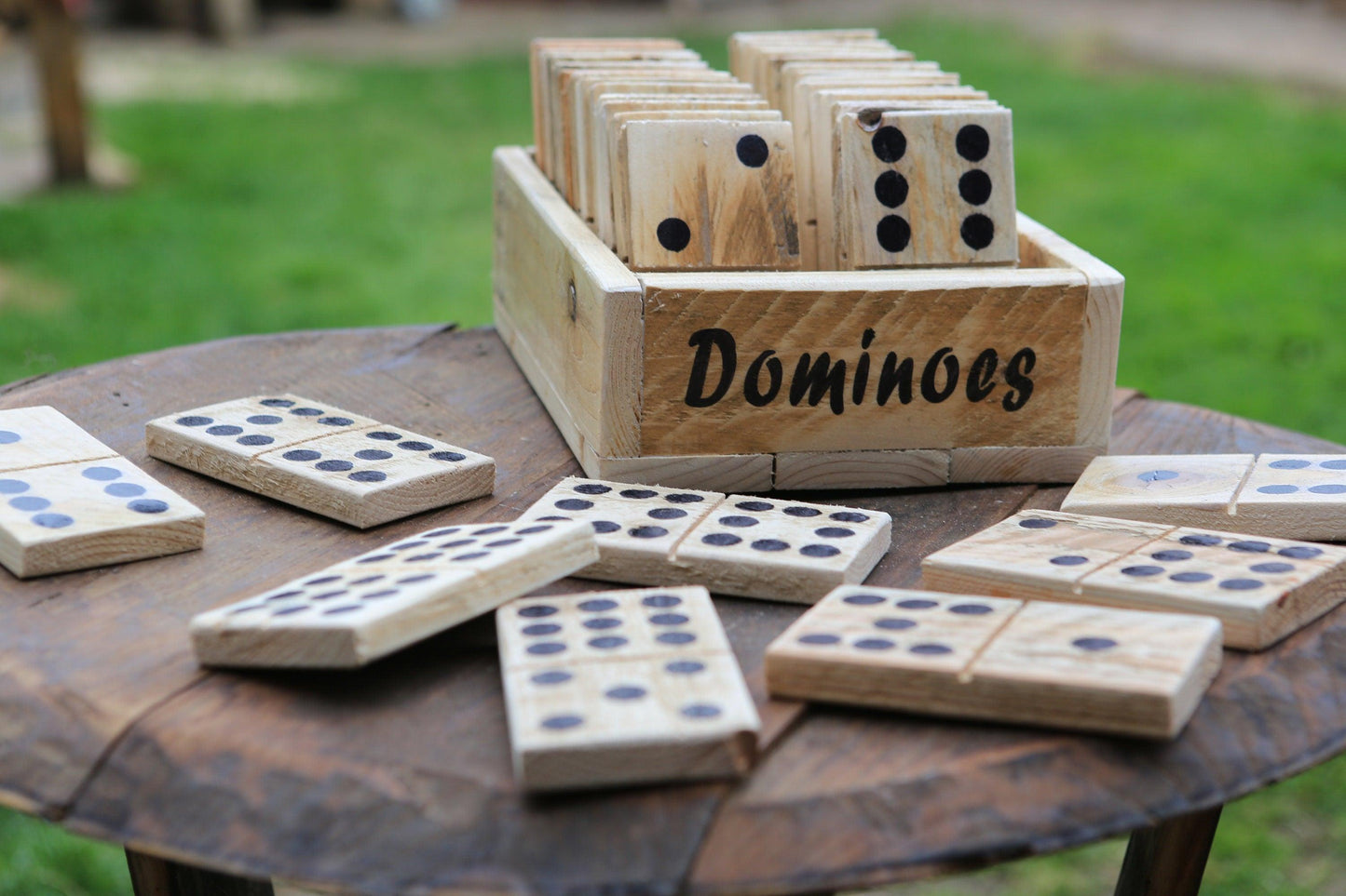 Wooden Dominoes - Double Nines Set - woodnlotsoflove